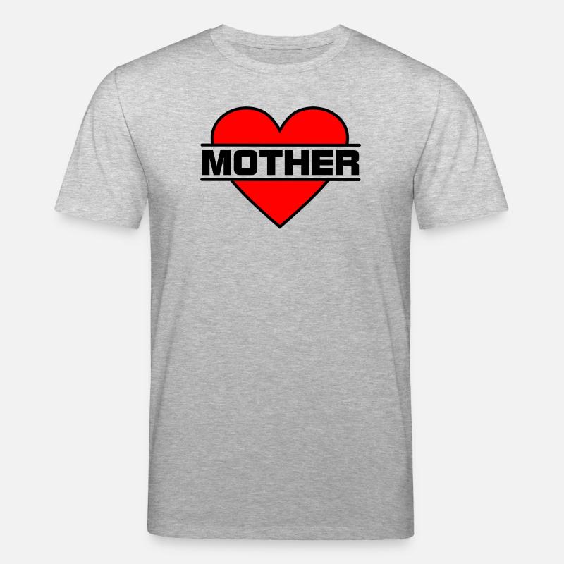 Herz Liebe Mutter - Stanley/Stella Unisex Bio-T-Shirt CREATOR  - Grau meliert