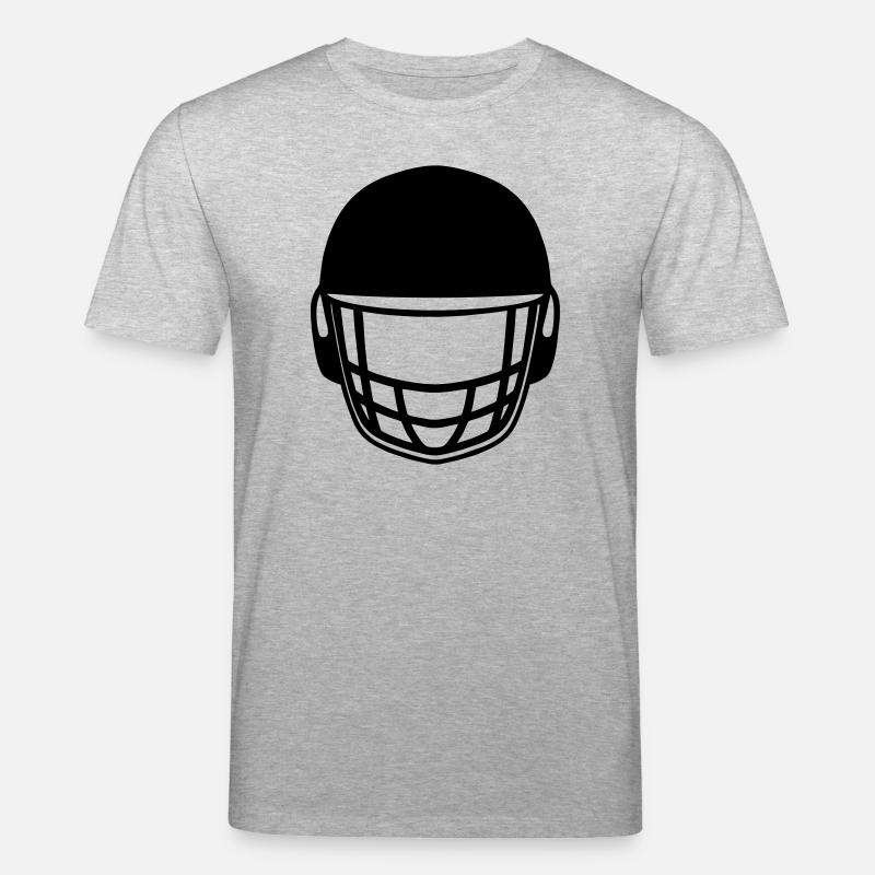Logo du casque de cricket - T-shirt bio CREATOR Stanley/Stella Unisexe - gris chiné