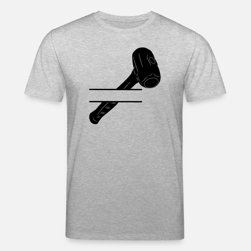 Hammermonogramm zum Abbruch - Stanley/Stella Unisex Bio-T-Shirt CREATOR  - Grau meliert