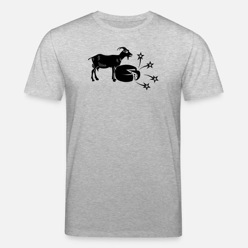 Fromage en tranches et chèvre, - T-shirt bio CREATOR Stanley/Stella Unisexe - gris chiné