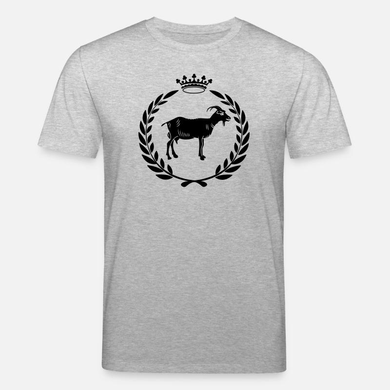 Bester Ziegen- oder Käse-Lorbeerkranz - Stanley/Stella Unisex Bio-T-Shirt CREATOR  - Grau meliert