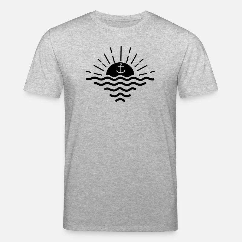 Ancre de coucher de soleil - T-shirt bio CREATOR Stanley/Stella Unisexe - gris chiné