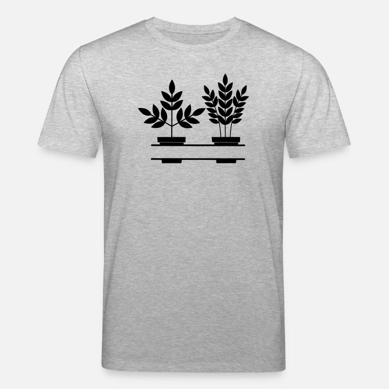 Pflanzen-Banner - Stanley/Stella Unisex Bio-T-Shirt CREATOR  - Grau meliert