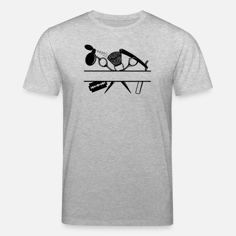 Bannière de texte d’attributs de coiffeurs - T-shirt bio CREATOR Stanley/Stella Unisexe - gris chiné