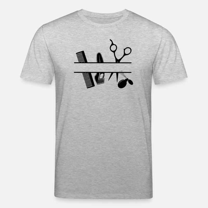 Textbanner für Friseurattribute - Stanley/Stella Unisex Bio-T-Shirt CREATOR  - Grau meliert