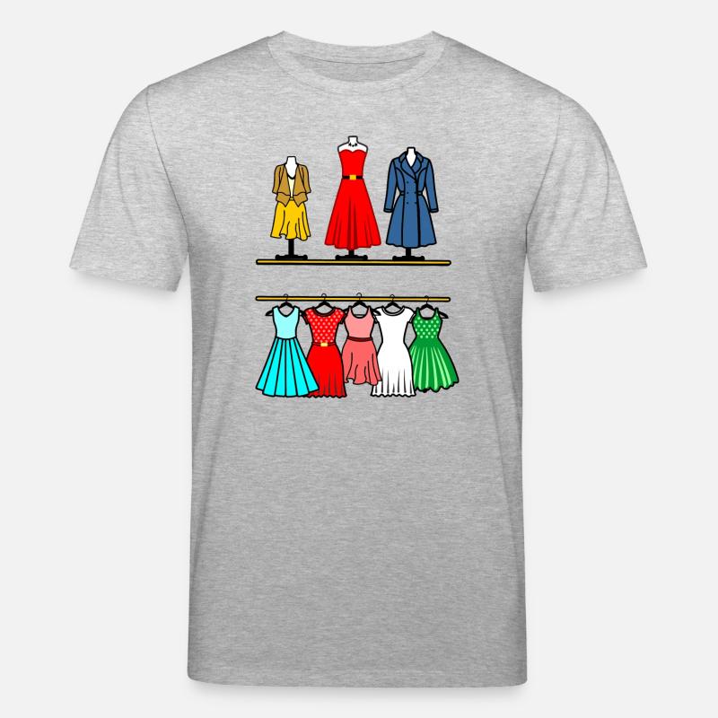 Kleidung mit Textraum - Stanley/Stella Unisex Bio-T-Shirt CREATOR  - Grau meliert