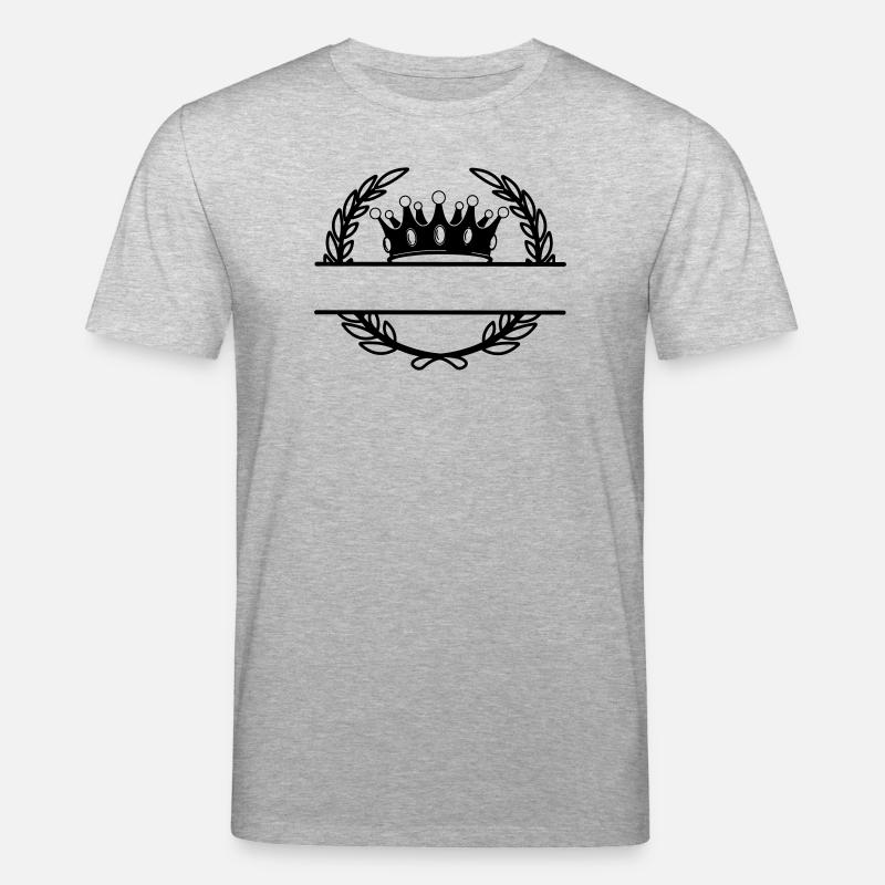 Lorbeerkranz mit Krone - Stanley/Stella Unisex Bio-T-Shirt CREATOR  - Grau meliert