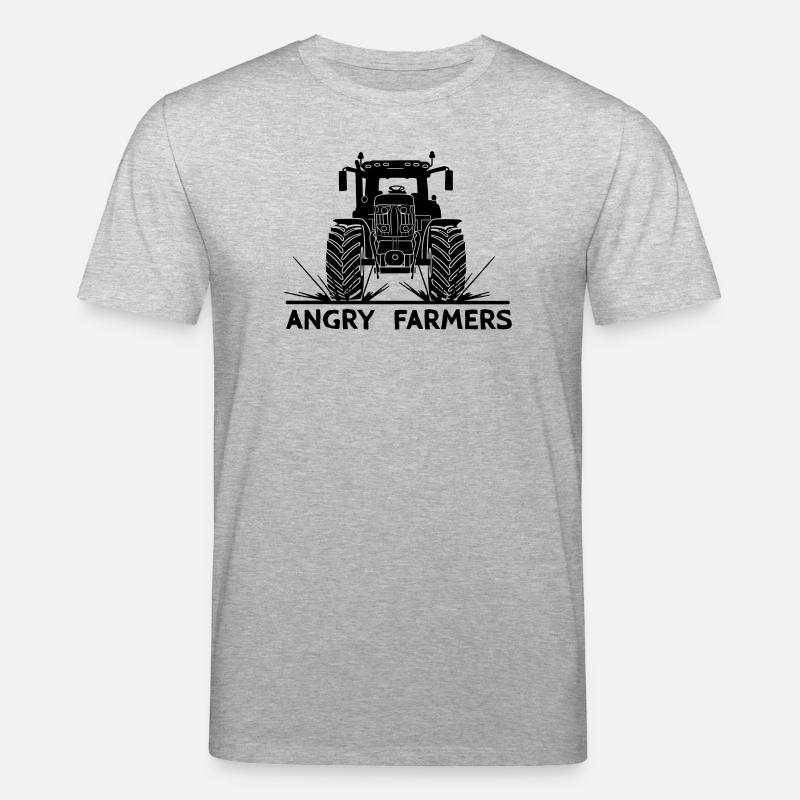 Traktor-Protest Wütende Bauern - Stanley/Stella Unisex Bio-T-Shirt CREATOR  - Grau meliert