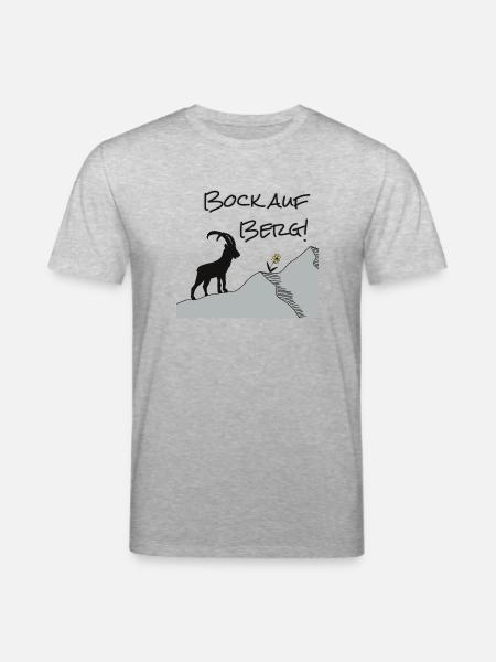 Envie de la montagne ! Pour les randonneurs et les amoureux de la nature... - T-shirt bio CREATOR Stanley/Stella Unisexe - gris chiné
