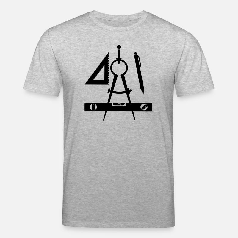 Logo de l’architecte - T-shirt bio CREATOR Stanley/Stella Unisexe - gris chiné