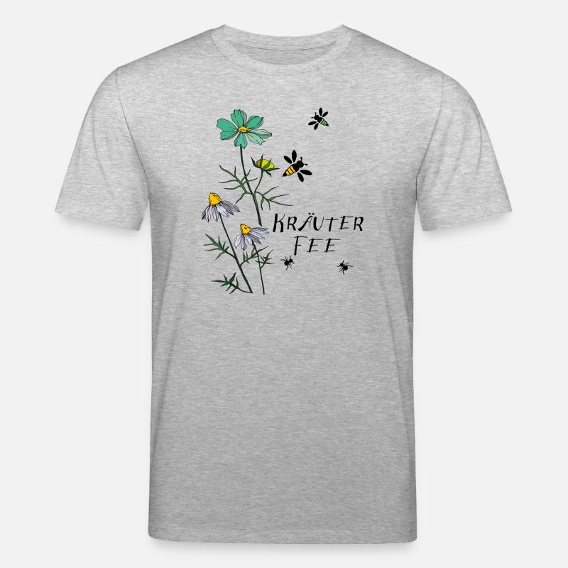 Herbe, Fée, Abeille, Fourmi - T-shirt bio CREATOR Stanley/Stella Unisexe - gris chiné