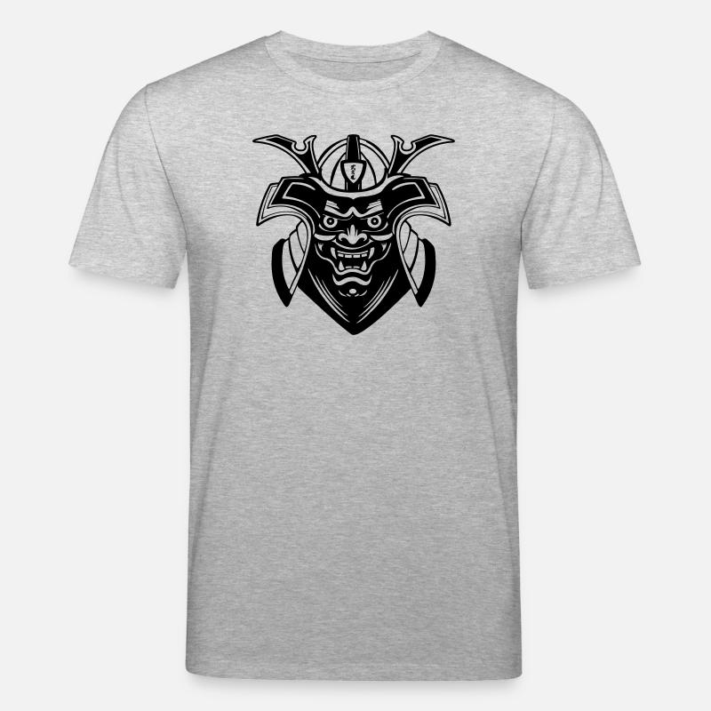 Conception du masque Shadow Menpō - T-shirt bio CREATOR Stanley/Stella Unisexe - gris chiné