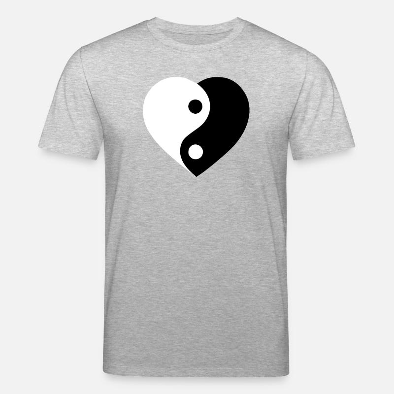 Yin and Yang Love Version :) - Stanley/Stella Unisex Bio-T-Shirt CREATOR - Grau meliert