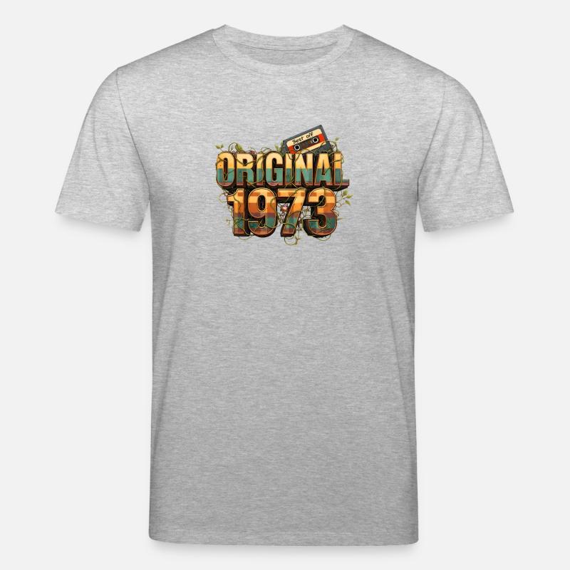 Rétro original de 1973 - T-shirt bio CREATOR Stanley/Stella Unisexe - gris chiné