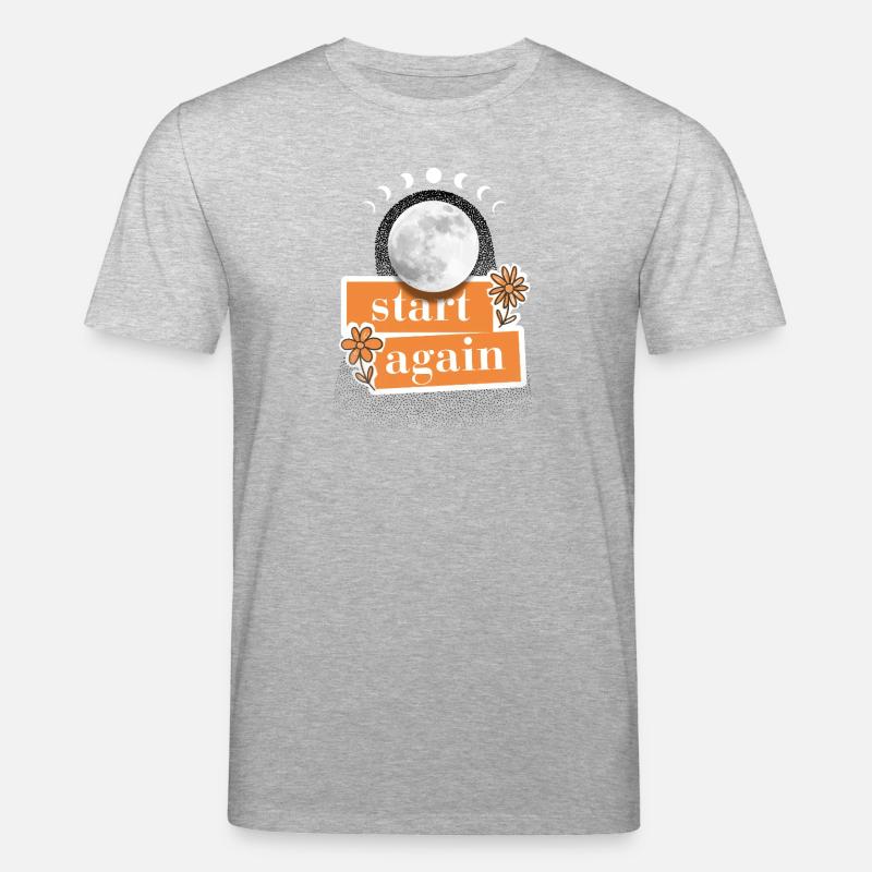 Start again - Stanley/Stella Unisex Bio-T-Shirt CREATOR  - Grau meliert