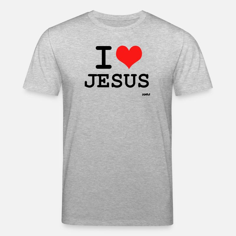 jesus - Stanley/Stella Unisex Bio-T-Shirt CREATOR  - Grau meliert