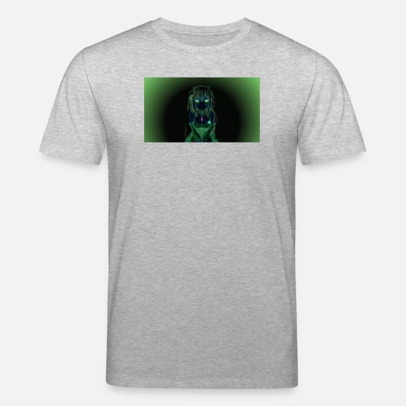 Nachtneon Katzenheld - Stanley/Stella Unisex Bio-T-Shirt CREATOR - Grau meliert