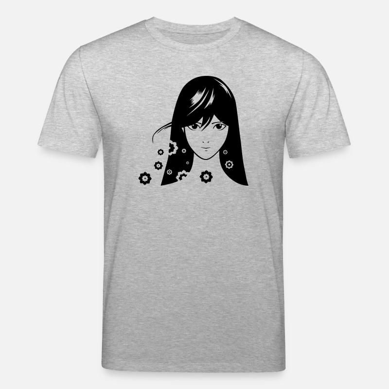 Mädchen Comic - Stanley/Stella Unisex Bio-T-Shirt CREATOR  - Grau meliert