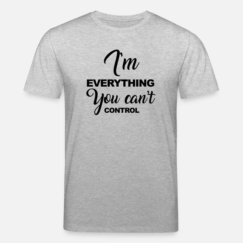 Can't Control - Stanley/Stella Unisex Bio-T-Shirt CREATOR  - Grau meliert