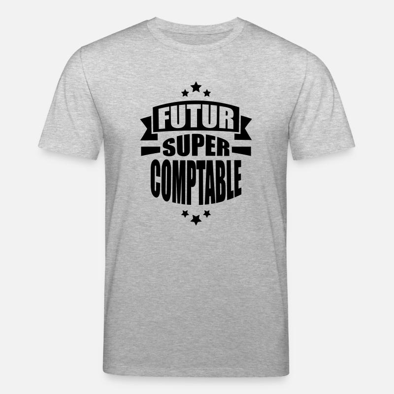 futur super comptable - T-shirt bio CREATOR Stanley/Stella Unisexe - gris chiné