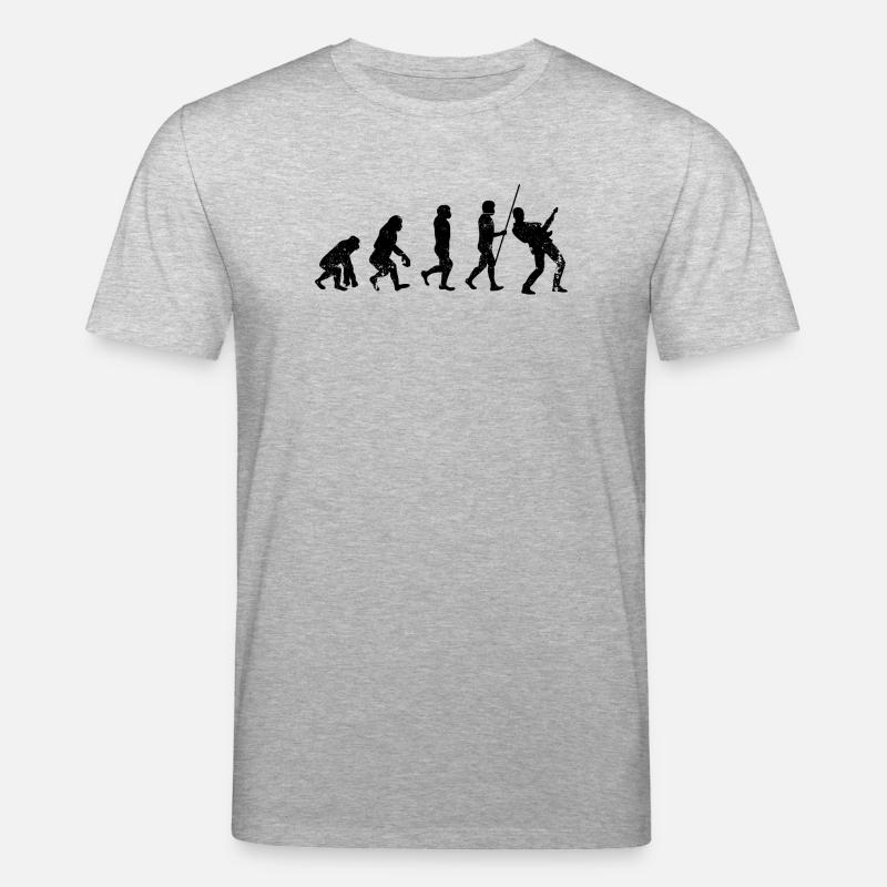Evolution-Gitarrist - Stanley/Stella Unisex Bio-T-Shirt CREATOR  - Grau meliert