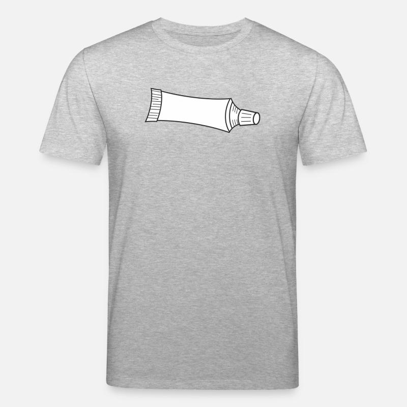 Tube Zahnpasta oder Zahncreme - Stanley/Stella Unisex Bio-T-Shirt CREATOR  - Grau meliert