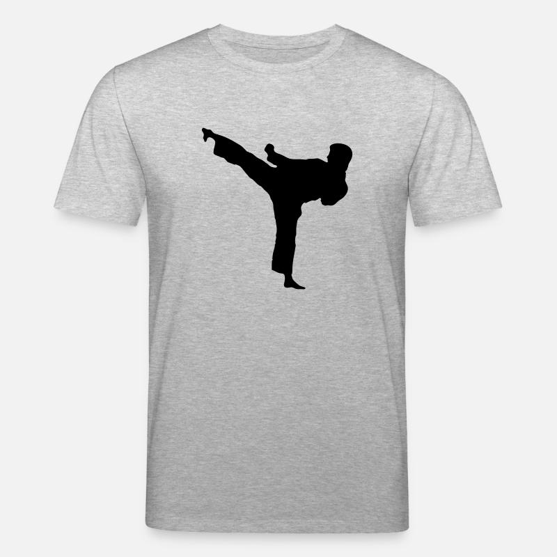Highkick nach links - Stanley/Stella Unisex Bio-T-Shirt CREATOR  - Grau meliert