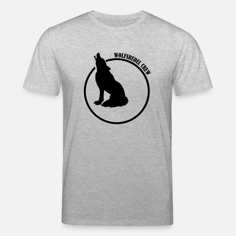 wolfsrudel_crew_01 - Stanley/Stella Unisex Bio-T-Shirt CREATOR  - Grau meliert