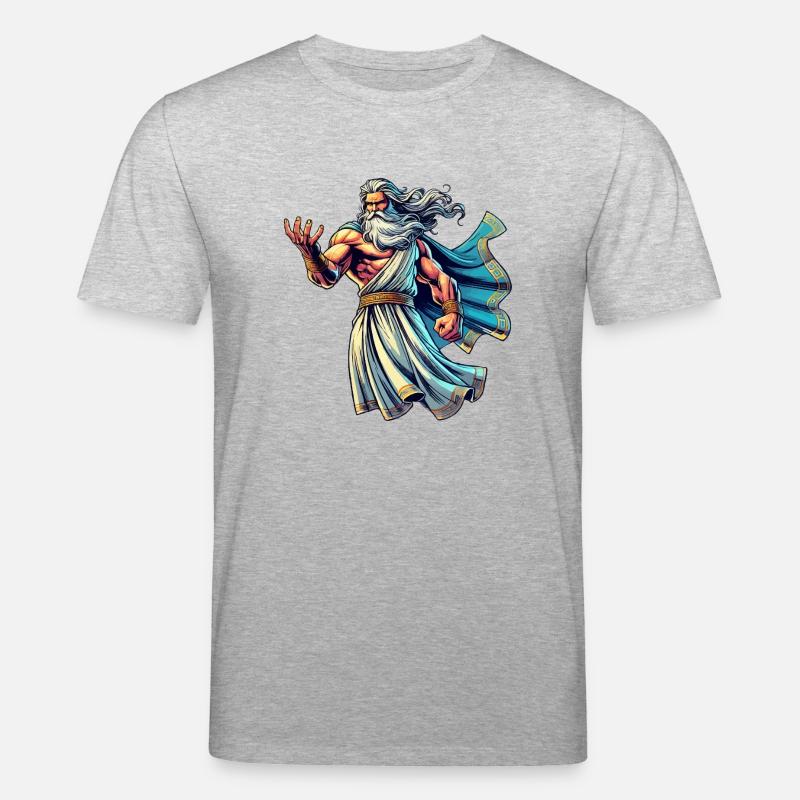 zeus comic 1 - Stanley/Stella Unisex Bio-T-Shirt CREATOR  - Grau meliert