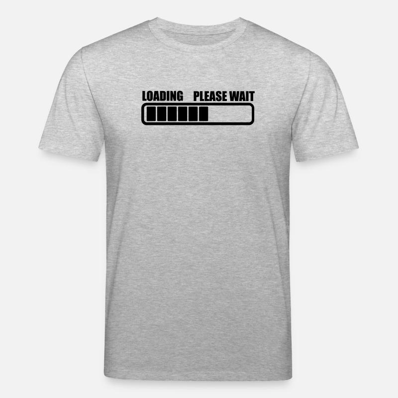 Charging wait a while - Stanley/Stella CREATOR Unisex Organic T-Shirt - heather grey