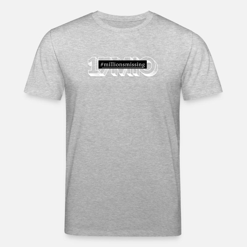 ME/CFS millionsmissing white - Stanley/Stella Unisex Bio-T-Shirt CREATOR  - Grau meliert