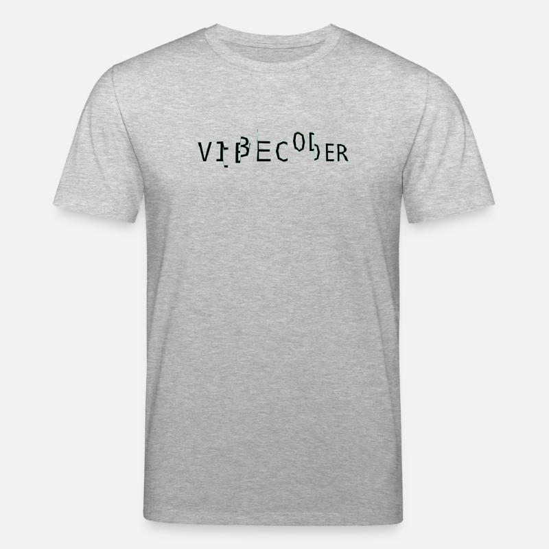 vibecoder_mono bug - T-shirt bio CREATOR Stanley/Stella Unisexe - gris chiné