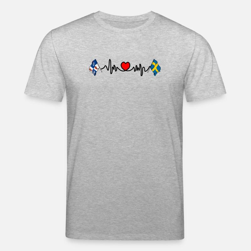 Herzfrequenz-Hotline Norrbotten & Schweden - Stanley/Stella Unisex Bio-T-Shirt CREATOR  - Grau meliert