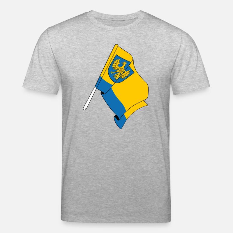 Drapeau Opole Pologne - T-shirt bio CREATOR Stanley/Stella Unisexe - gris chiné