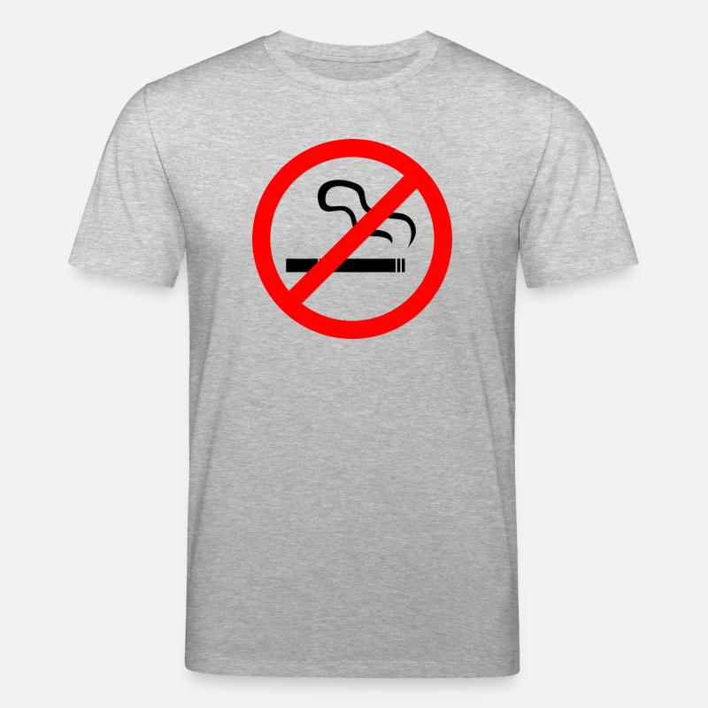 Rauchen verboten - Stanley/Stella Unisex Bio-T-Shirt CREATOR  - Grau meliert