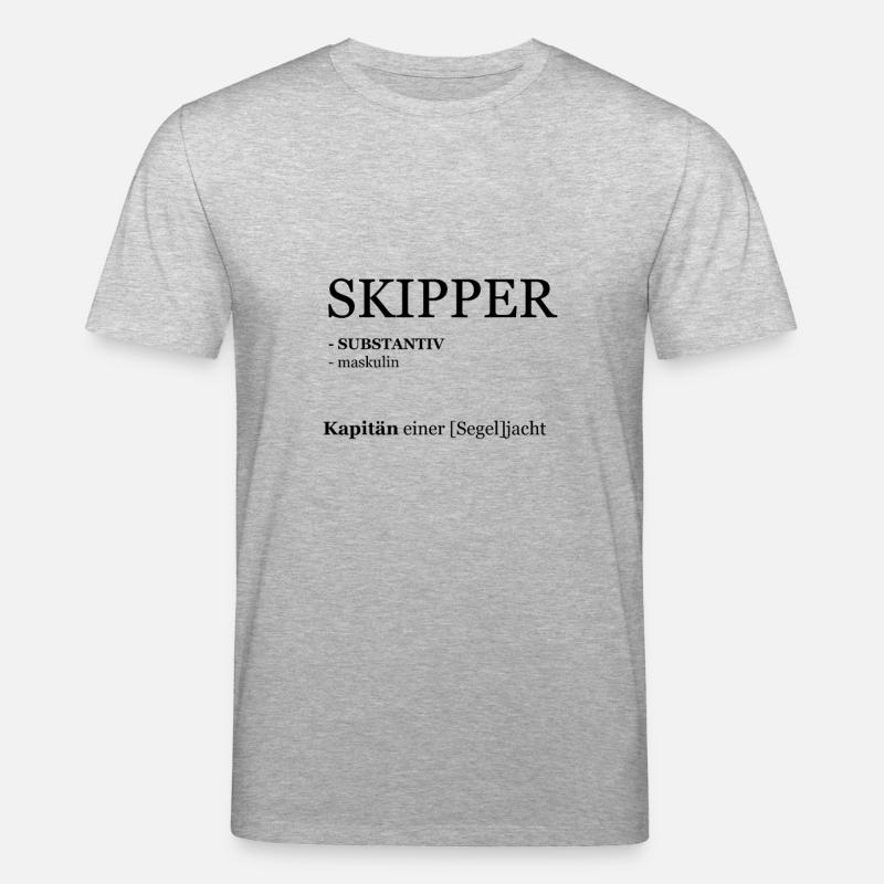 Skipper, Kapitäin - Stanley/Stella Unisex Bio-T-Shirt CREATOR  - Grau meliert