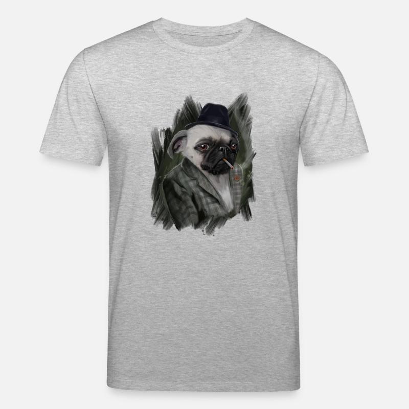 mops - Stanley/Stella Unisex Bio-T-Shirt CREATOR  - Grau meliert