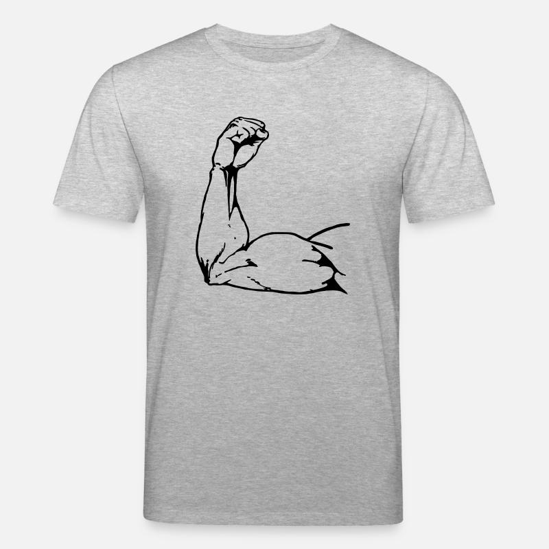 Power Arm - Stanley/Stella Unisex Bio-T-Shirt CREATOR  - Grau meliert