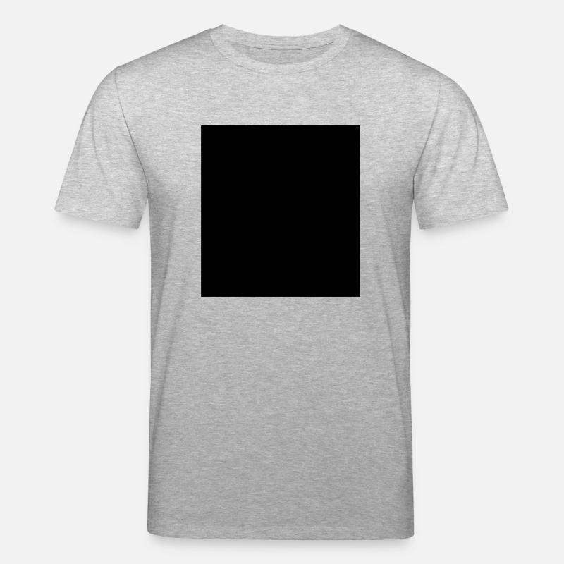 Rectangle black vector - Stanley/Stella CREATOR Unisex Organic T-Shirt - heather grey