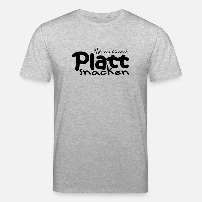 Platt snacken 2 - Stanley/Stella Unisex Bio-T-Shirt CREATOR  - Grau meliert