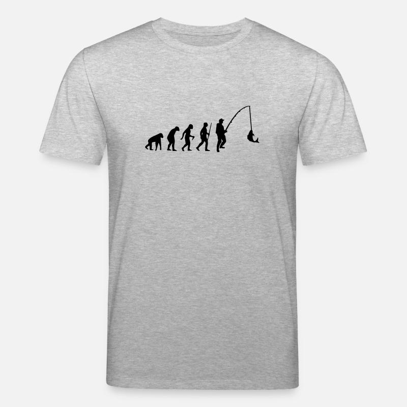 EVOLUTION FISCHEN! - Stanley/Stella Unisex Bio-T-Shirt CREATOR  - Grau meliert
