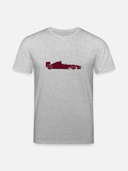 race car 107 - Stanley/Stella CREATOR Unisex Organic T-Shirt - heather grey
