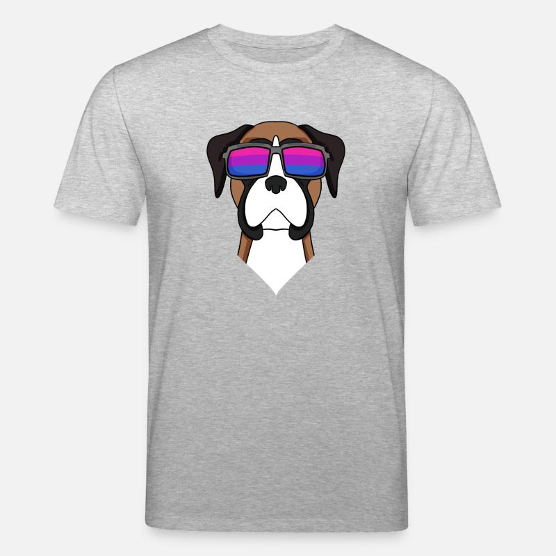 Bisexuell Deutscher Boxer Hund Geschenk - Stanley/Stella Unisex Bio-T-Shirt CREATOR  - Grau meliert