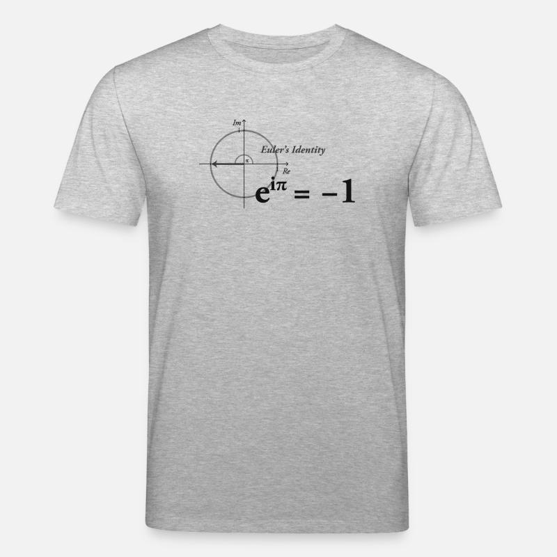 Formule mathématique d'Euler - T-shirt bio CREATOR Stanley/Stella Unisexe - gris chiné