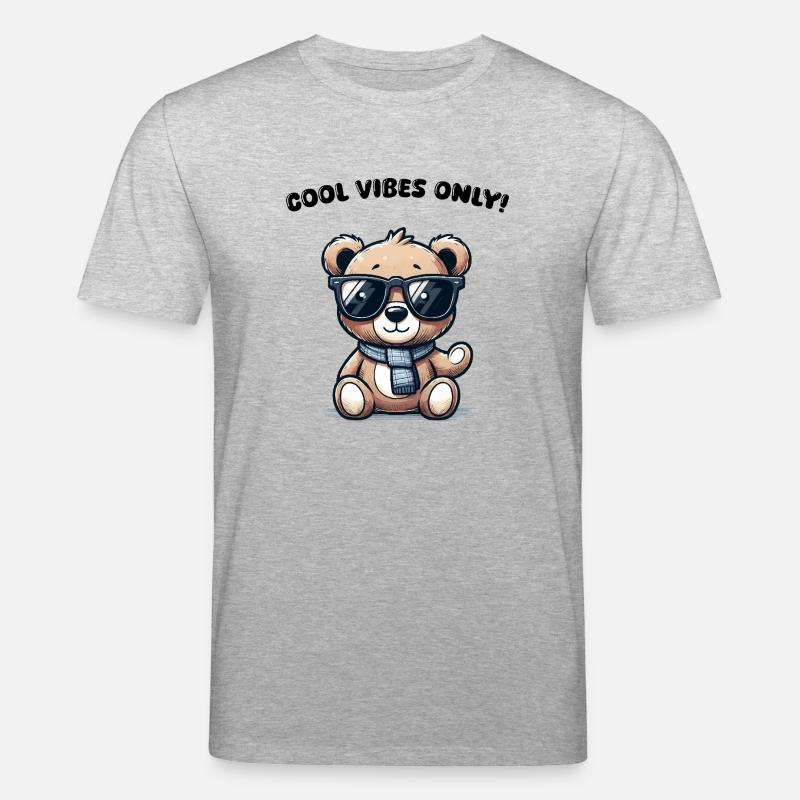 Lunettes de soleil Teddy Bear - T-shirt bio CREATOR Stanley/Stella Unisexe - gris chiné