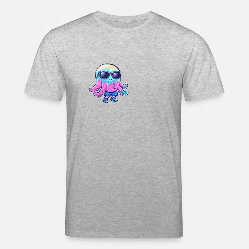 Méduse Cool Summer - T-shirt bio CREATOR Stanley/Stella Unisexe - gris chiné