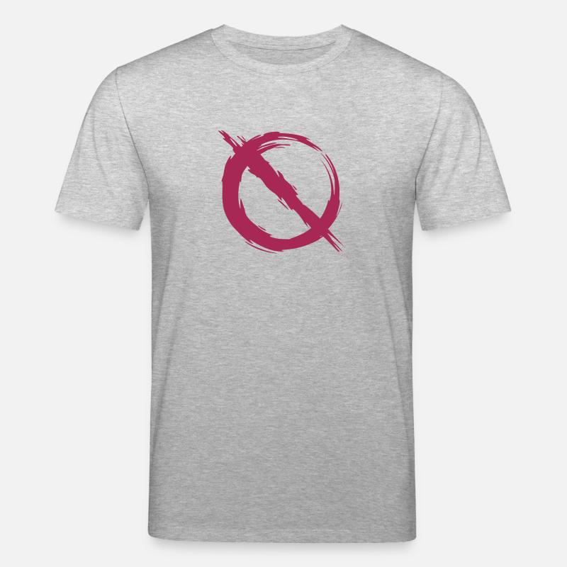 Interdiction interdite Symbole - T-shirt bio CREATOR Stanley/Stella Unisexe - gris chiné