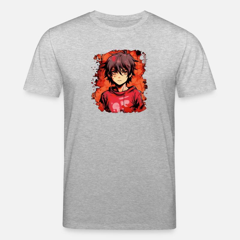 Anime Boy - Stanley/Stella Unisex Bio-T-Shirt CREATOR  - Grau meliert