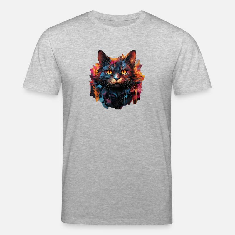 Chat - T-shirt bio CREATOR Stanley/Stella Unisexe - gris chiné