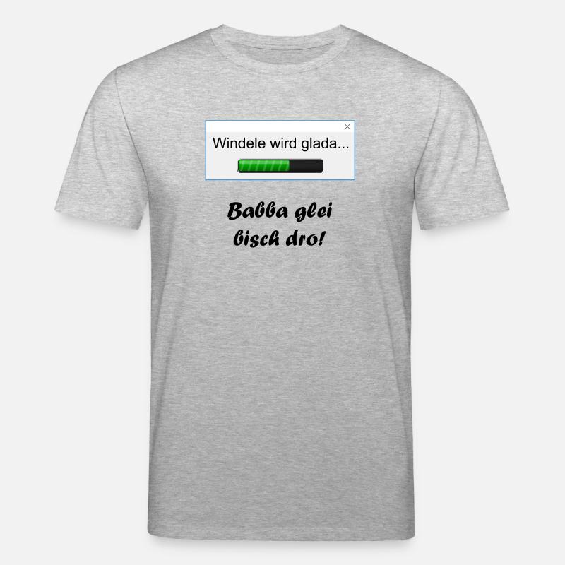 Couche devient glada ... - T-shirt bio CREATOR Stanley/Stella Unisexe - gris chiné